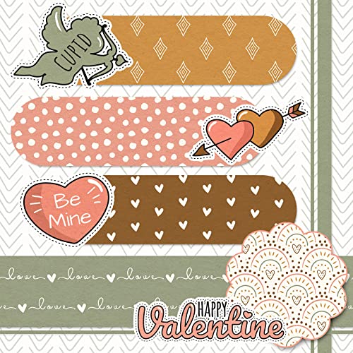 Whaline 24 Pack Boho Pattern Paper 30X30Cm Scrapbook Paper Double-Sided Colorful Decorative Craft Paper For Valentine's Day Diy Card Making Scrapbook Photo Album Decor, 12 Designs #TOP5