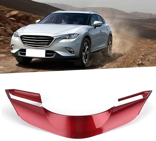 Miniatura 5 de Cubierta de volante ABS de fibra de carbono compatible con Mazda 3 AxelaCX-4CX-5 2017-2019 (rojo)