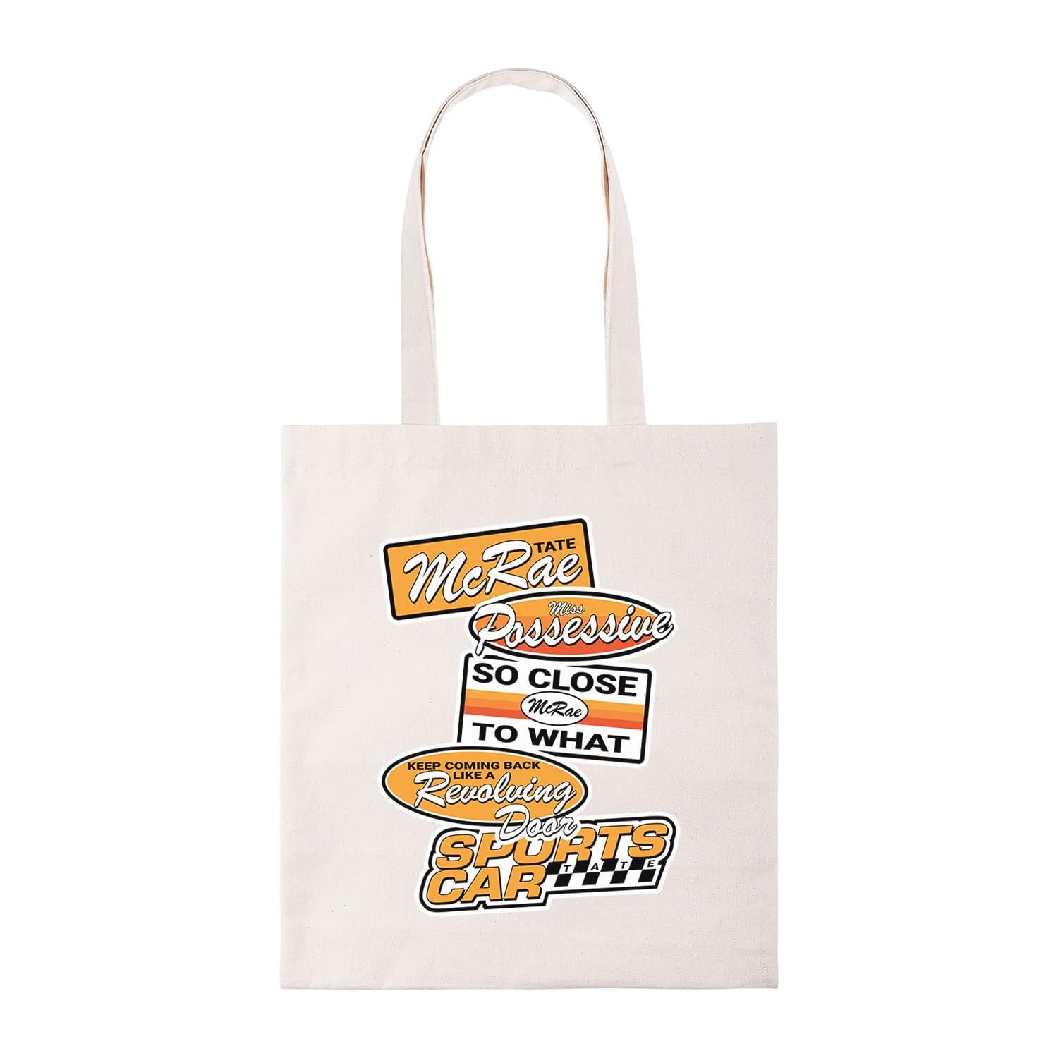 New Spirit Original Retro signs Tate Mcrae T8 tote bag cotton shopper shopping bag reusable bags trending trendy cool fun