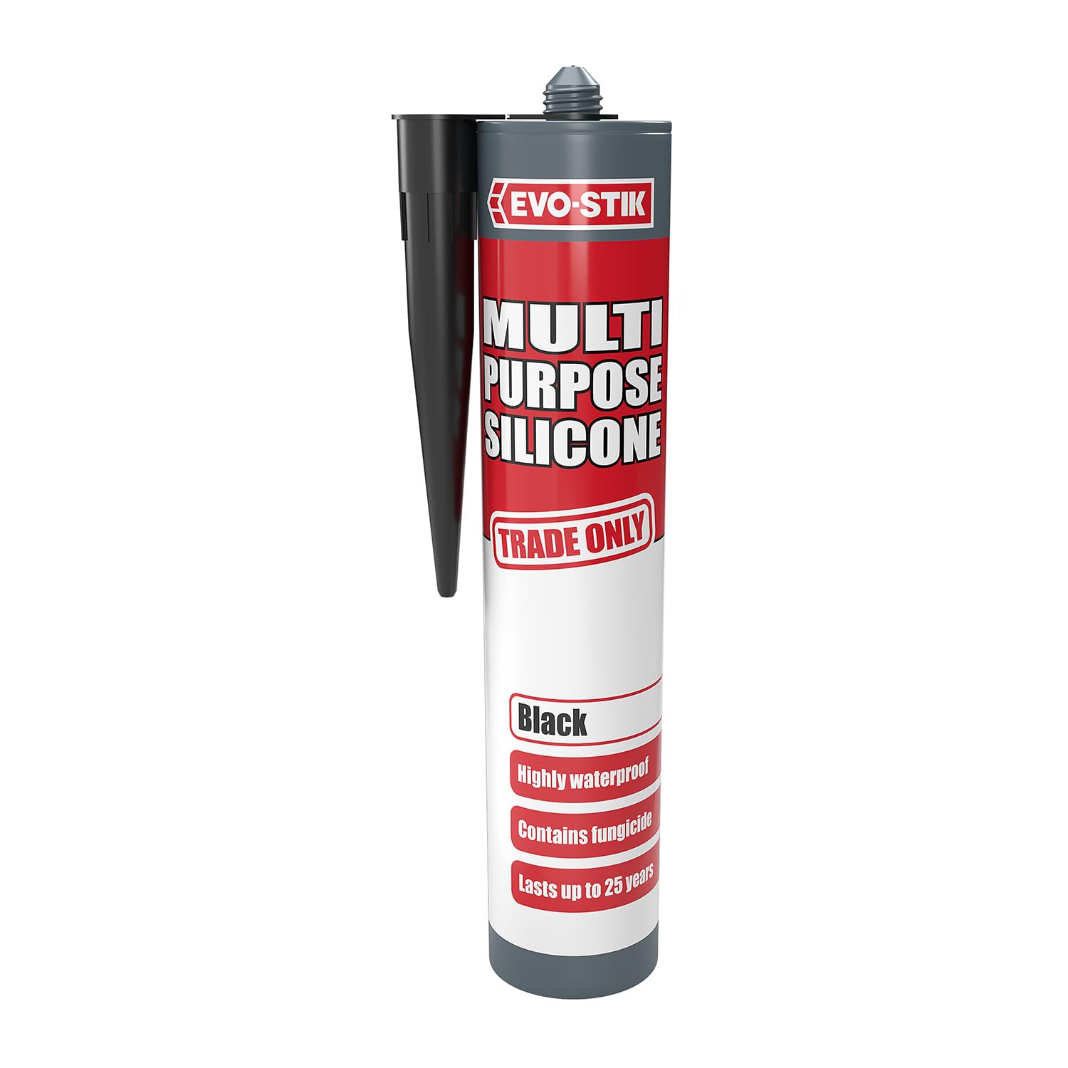 Evo-Stik Black Multi-Purpose Silicone Sealant C20