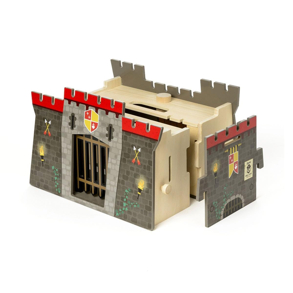 oxybul | Château Fort Double Face transportable 3-8 Ans