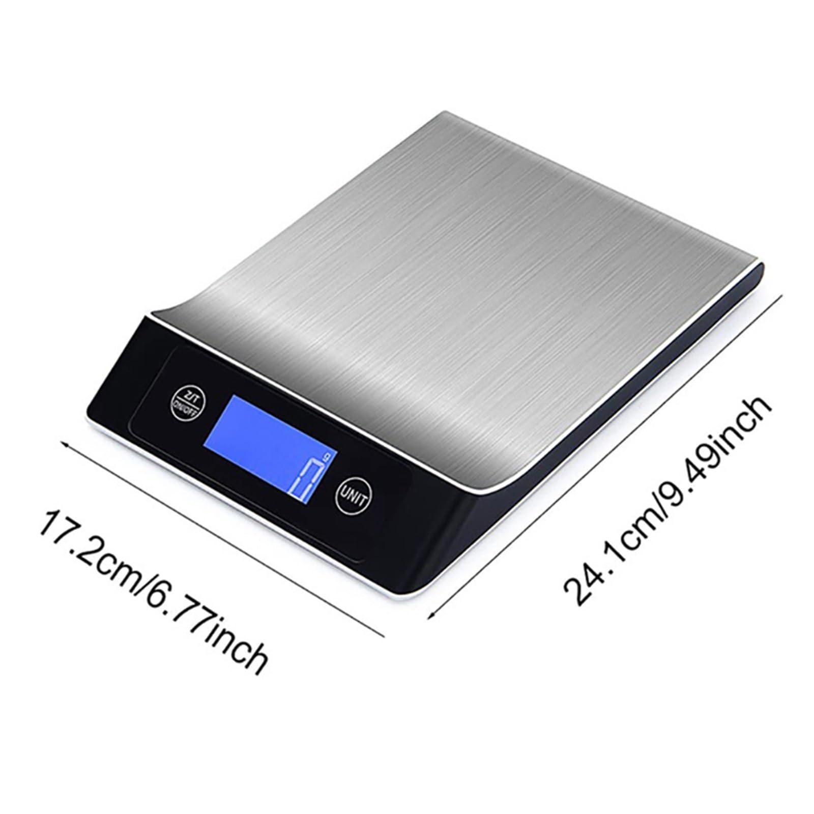Básculas Digitales Electrónicas De Cocina Pesa Alimentos Cocinar Hornear Café Balanza Digital Inteligente Acero Inoxidable Gramos Medición Precisa Esfuerzo(Black A,5Kg)