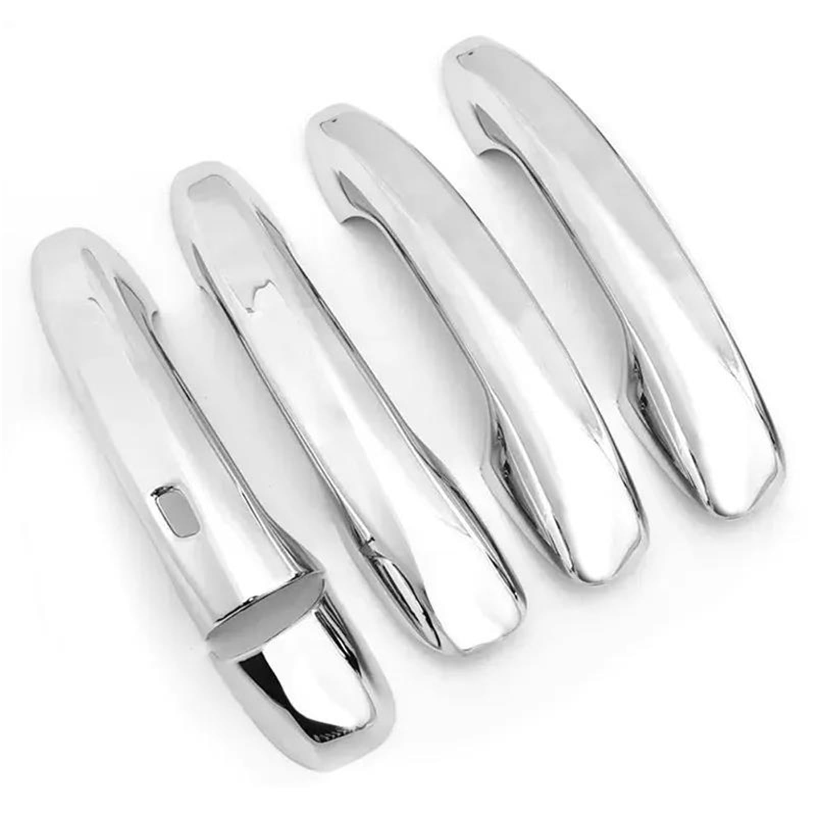 Piwine Silver 1 Sensor Handle Sticker For Benz For Cla/A/C/E-Class/Glc/Glb Lhd Car Door Handle Cover Styling Accessories Stickers(Silver 1 Sensor)