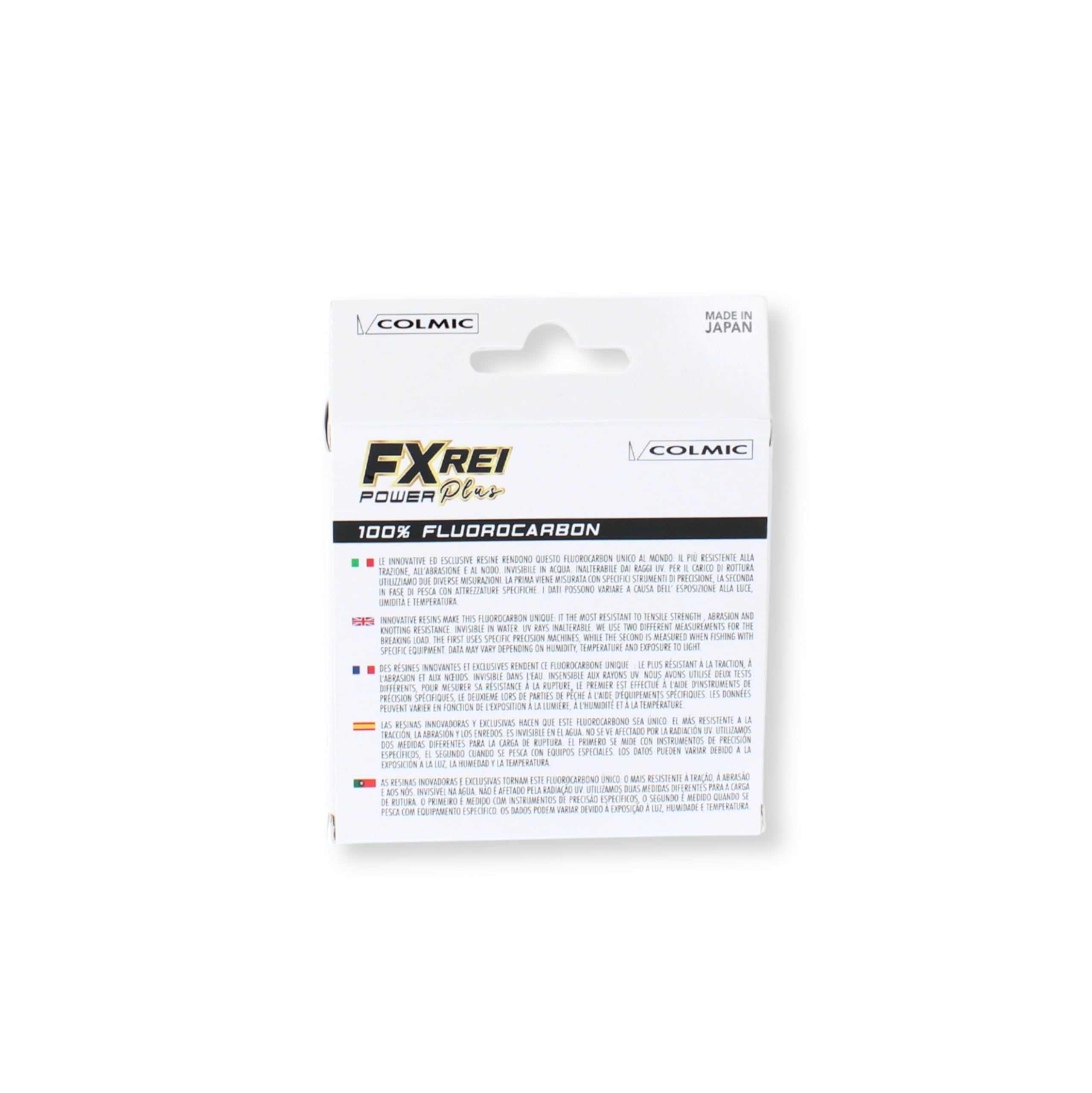 Colmic FXREI Power Plus – Filo Fluorocarbon 100% Invisibile in Acqua, Alta Resistenza all’Abrasione e ai Nodi – Prodotto Ufficiale Colmic