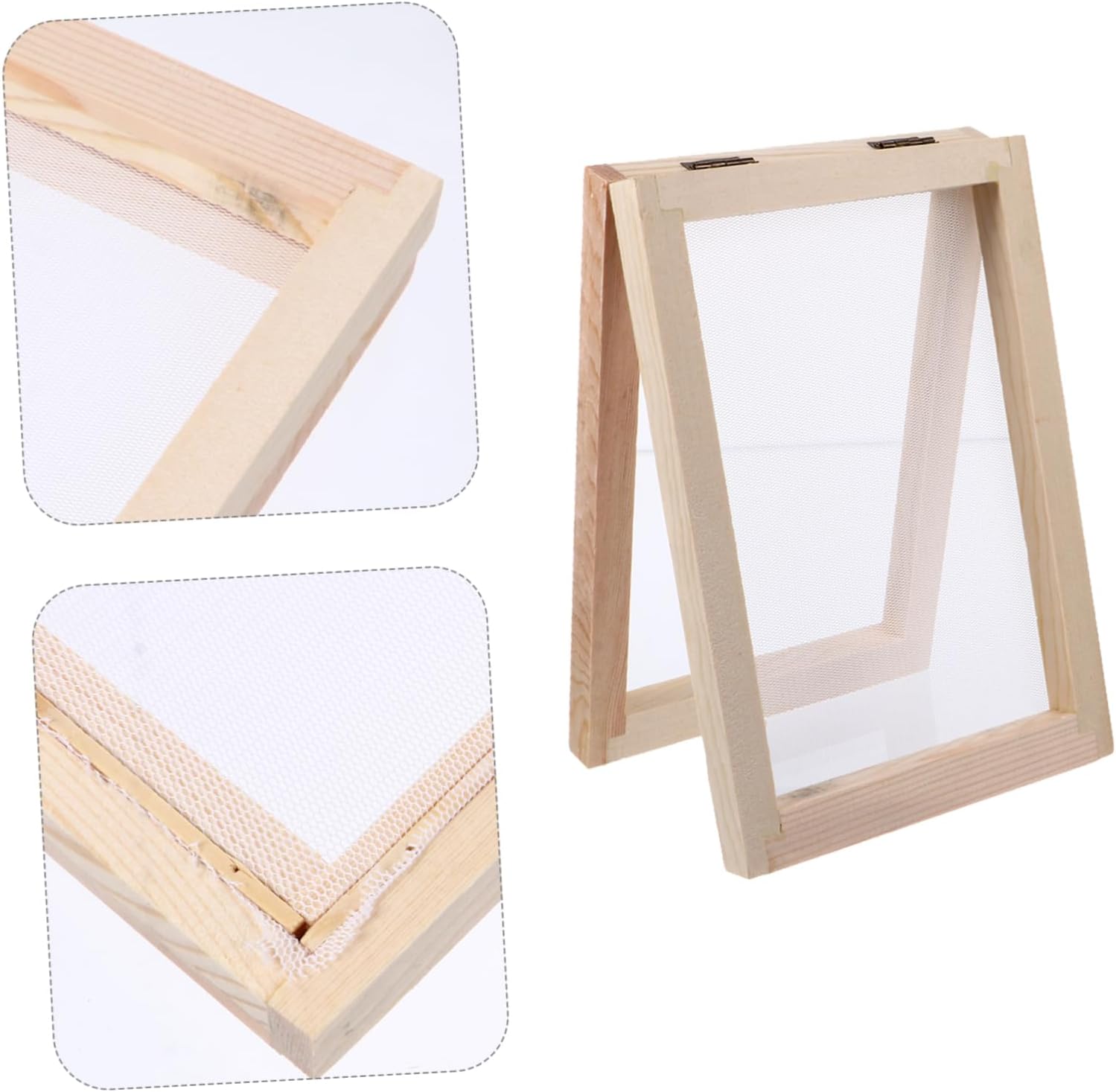 Artibetter Wooden Paper Making Mould Frame DIY Craft Tool for Paper Craft Natural Pine Handicraft Frame for Family Activities Creativity