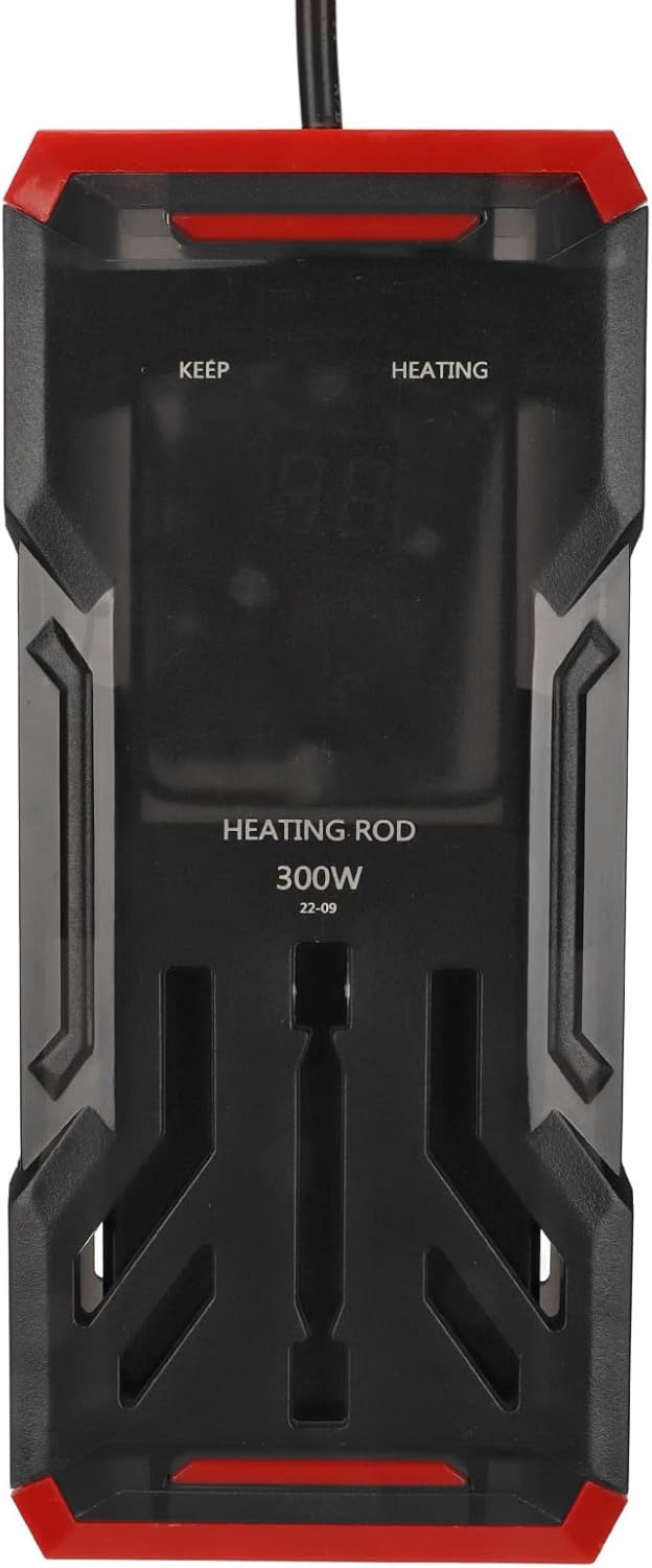 Diydeg Aquarium Heater, 300W Submersible Fish Heater with LED Screen, Auto Frequency Conversion Heating and Constant Temperature Heating System for Freshwater and Saltwater (US Plug 110v)