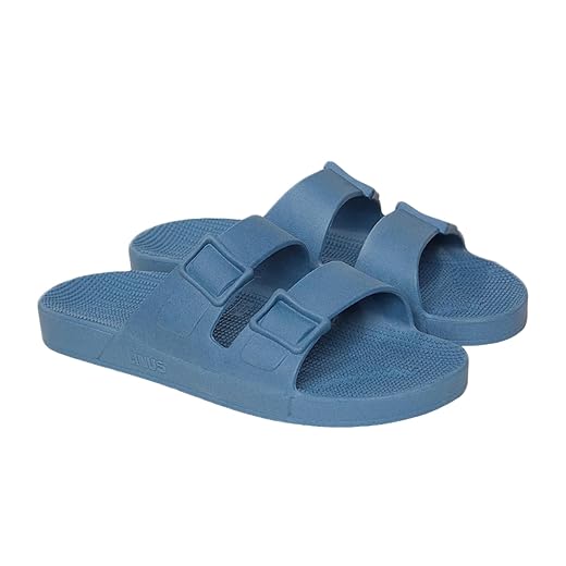 LINUS - Sandália Unissex - Sandálias Slip On, Confortável e Resistente, Fácil de Limpar, Vegano, Material 100% Reciclado - Brisa