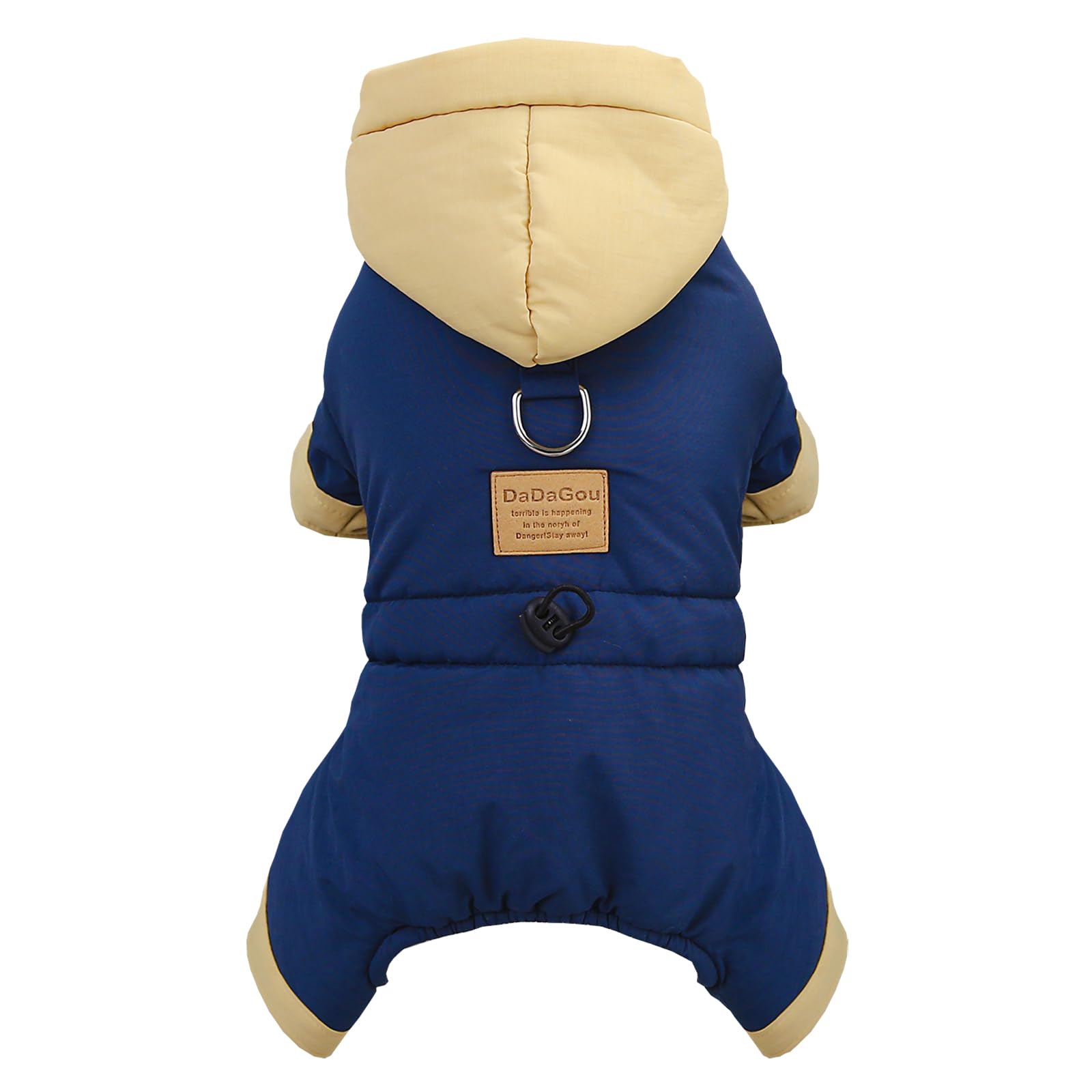 Manteau pour chien Izefia veste d'hiver chaude rembourrée en coton et coupe-vent