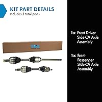 Vista 91 de TRQ Juego de conjunto de eje de transmisión CV delantero para conductor y pasajero, 2 piezas, compatible con Ford Explorer 4WD 95-01, Explorer AWD