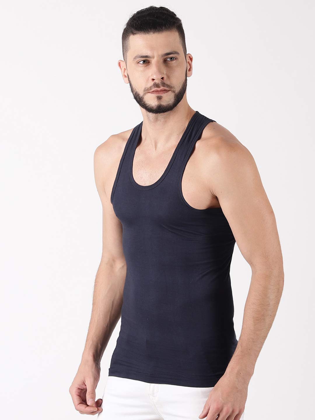 Dollar Lehar Combed Cotton Men's Pack of 3 Multicolour Vest - Image 2 thumbnail