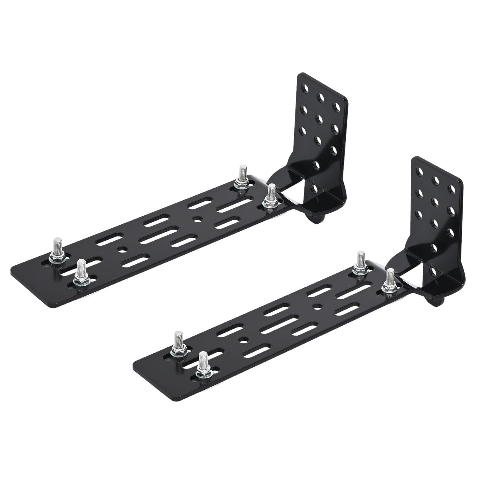 Photo 1 of 2 Pack Awning Mounting Extended Brackets,Heavy Duty Roof Rack Awning Bracket, Adjustable L-Brackets fot Roof Rack Cross Bars and Off-Road Awning