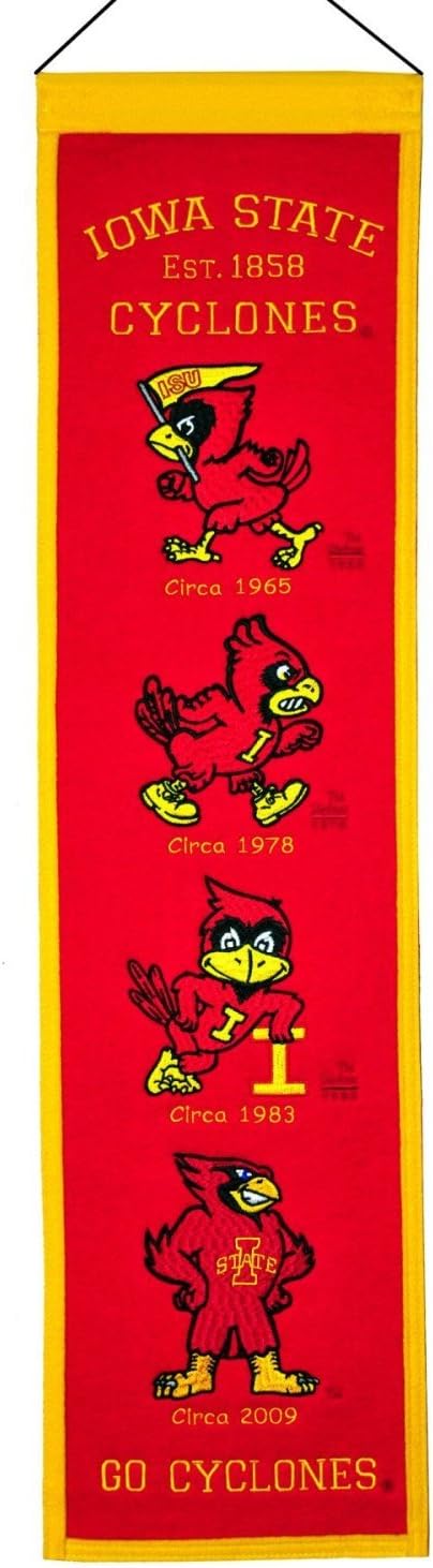 NCAA Football Iowa State Cyclones Heritage Banner - Wall Decor For Sports Fans : Sports & Outdoors