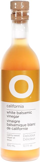 O Olive Oil California White Balsamic Vinegar 300 mL Glass Bottle