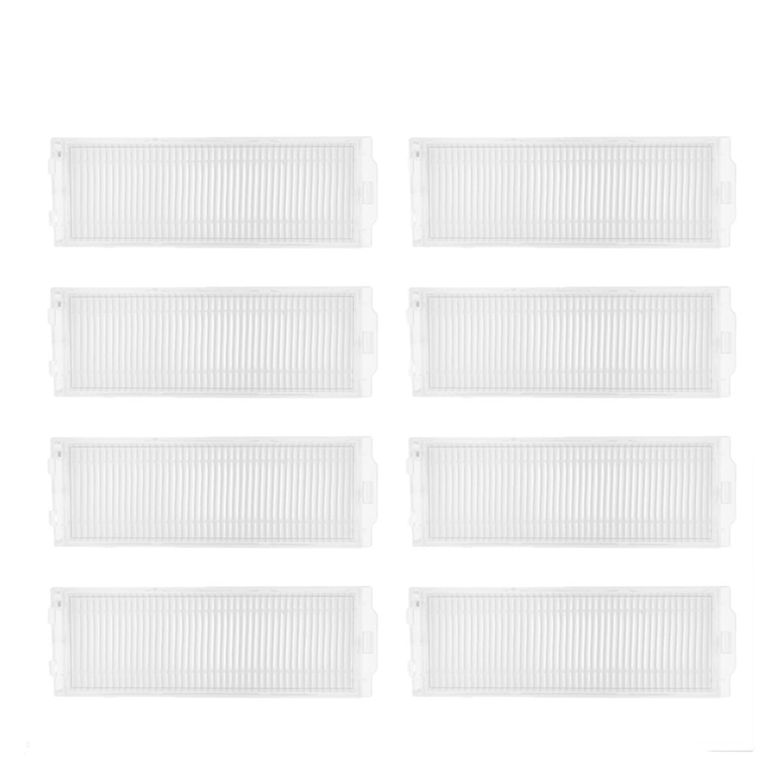 Kicici Roller Side Brush Filter HEPA Mop Rag Cloth Compatible With Xiaomi Robot Vacuum S10 / S12 / B106GL Series Replacement Accessories Parts(8 Filter)