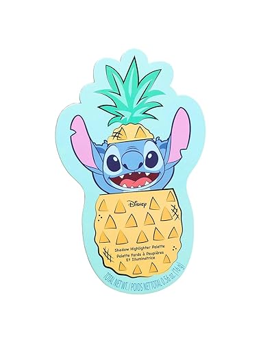L I L O & Stitch Paleta de sombra de ojos e iluminadores de piña