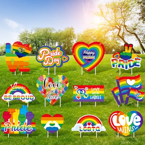 12-Piece Love Is Love Lawn Signs