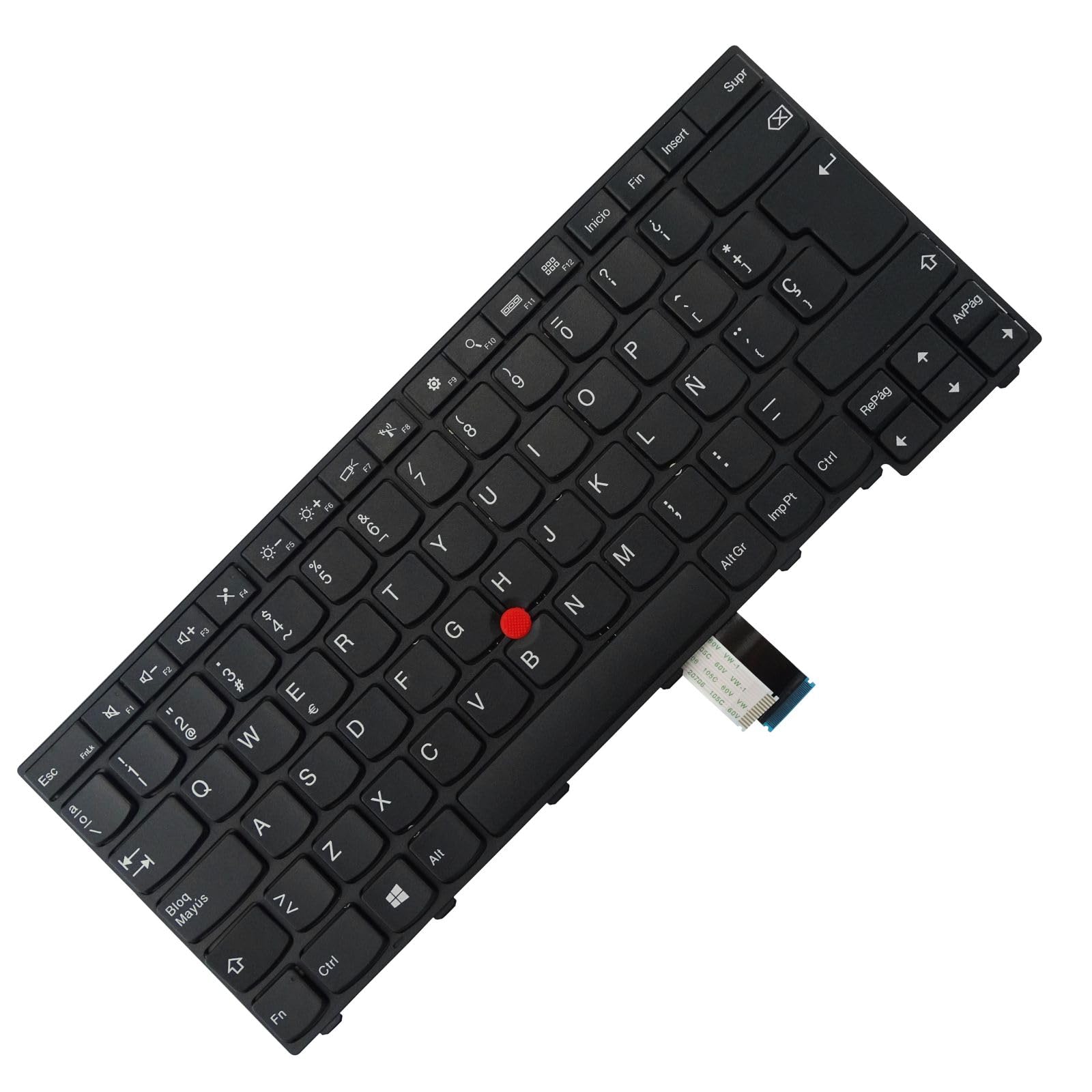 Teclado de repuesto sin retroiluminación para Lenovo Thinkpad T440 T440S T440P T450 T450S T460 T431s L440 L450 L460 L470 (español/español, sin retroiluminación)