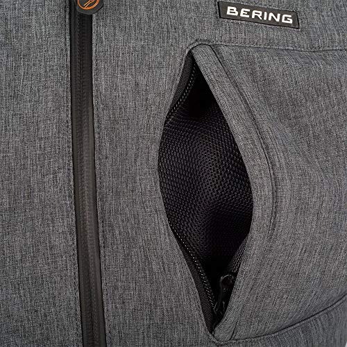 Blouson moto Carver BERING gris pour rouler protégé