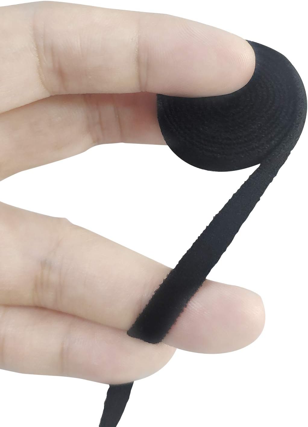 Elastic Band String 125 Yards (114 Meters) 1/4 Inch Black and Nose Wire Strip(100pcs) Bundle