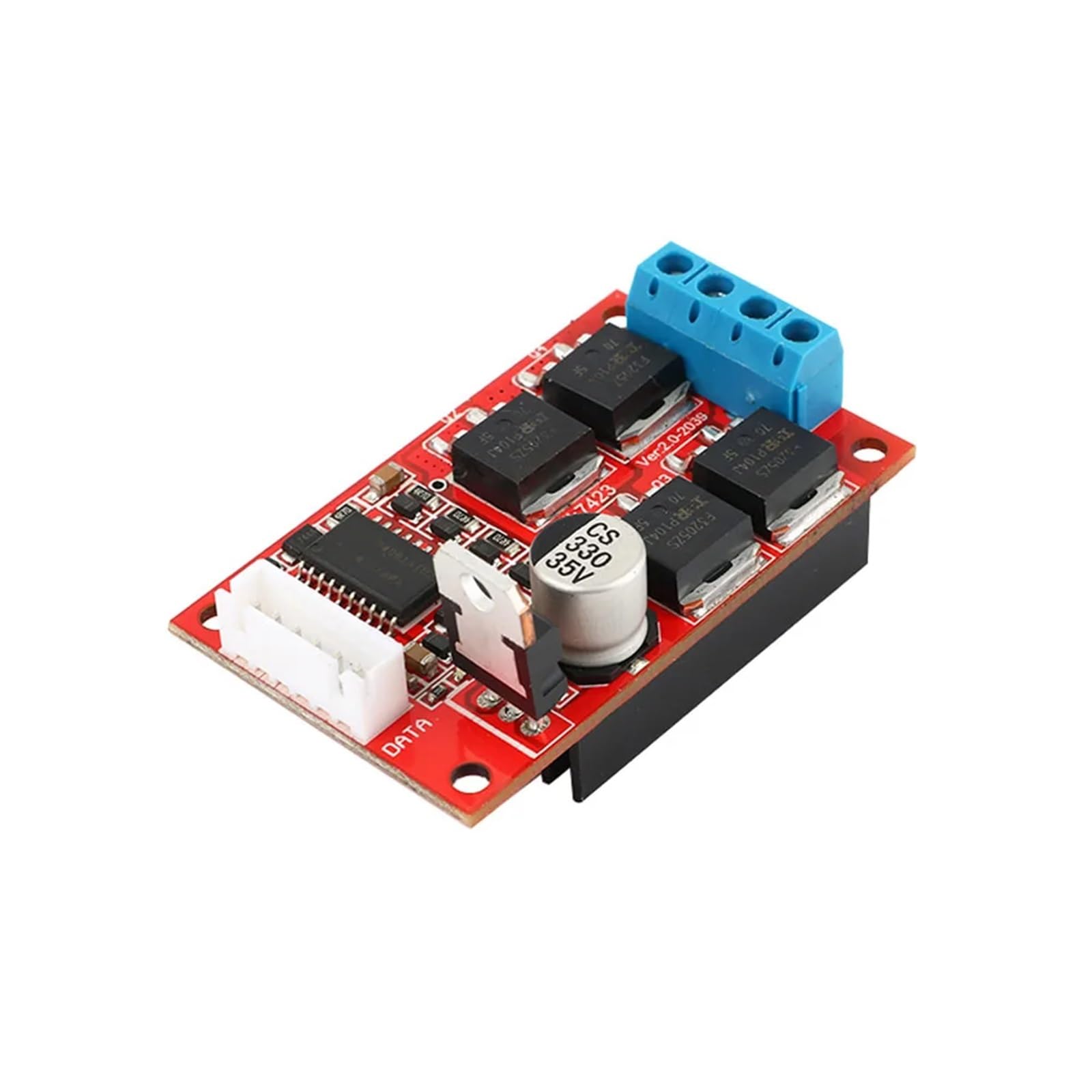 Placa de accionamiento de Motor de CC de 12V, 24V, 36V, controlador de velocidad del Motor de puente H de 450W, controlador de Motor de rotación inversa hacia adelante, compatible con MCU