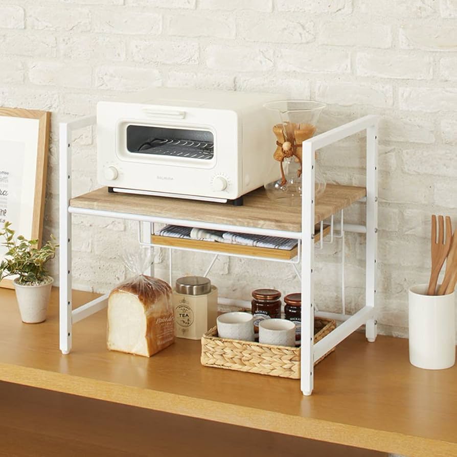 ブルックリン風レンジラック 幅84.5 WH Amazon.co.jp: ディノス キッチン用品収納 ブルックリン風レンジラック
