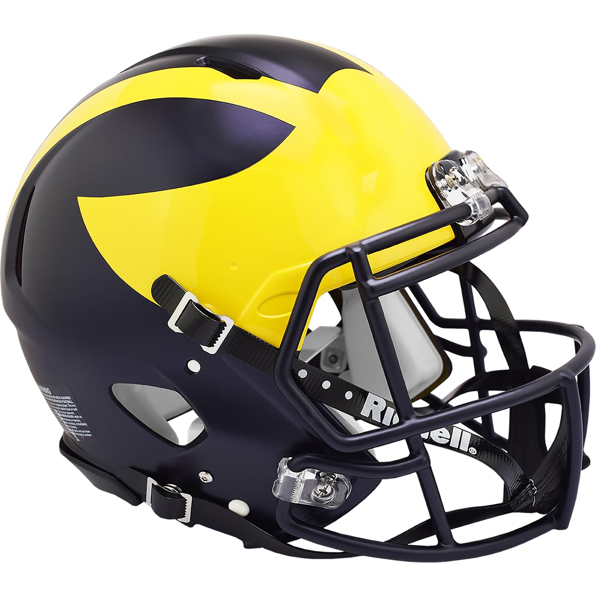 Amazon.com : NCAA Michigan Wolverines Helmet Authentic Full Size Speed  Style 2016 Painted Design, Team Color, One Size : Sports & Outdoors