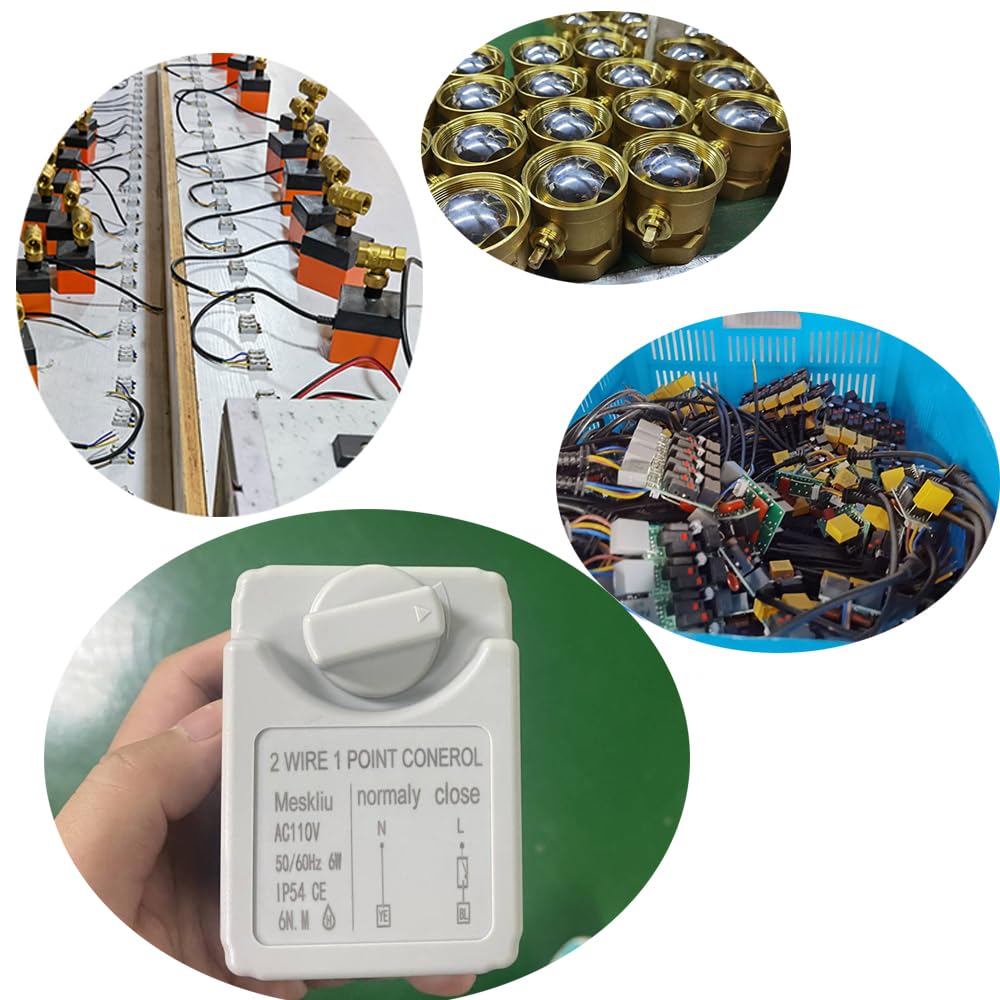Válvula de bola de motor AC220V con función manual, válvula de bola eléctrica DN20 de 3/4 pulgadas, válvula de bola de motor de 2 hilos