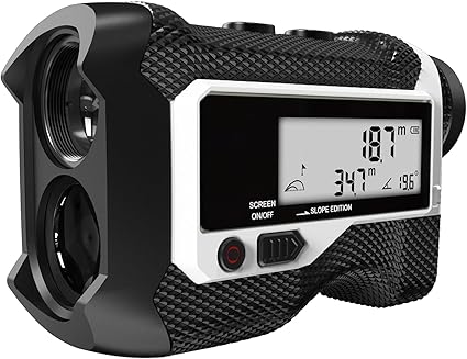 ACPOTEL Golf Rangefinder with Slope, LCD External Display, Fast Flagpole Lock Vibration Golf Range Finder (Yd/M) Range Finder Golf | Laser Range Finder 800yd (Standard not Magnet)