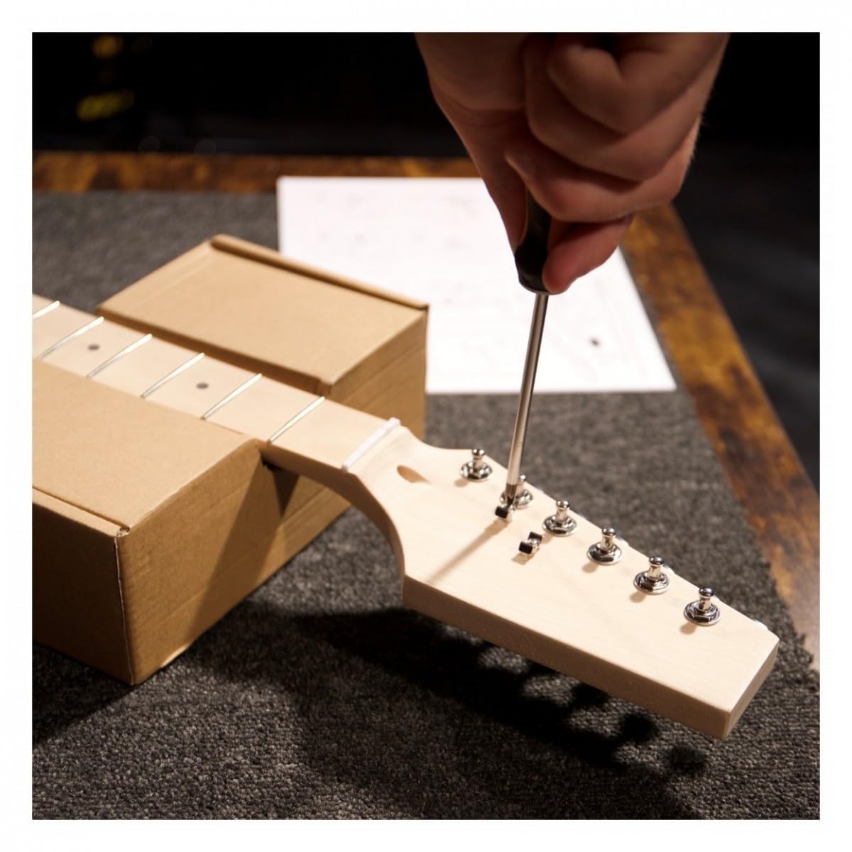 Pro Guitare Electrique DIY Kit All In One with Telecaster Style Body