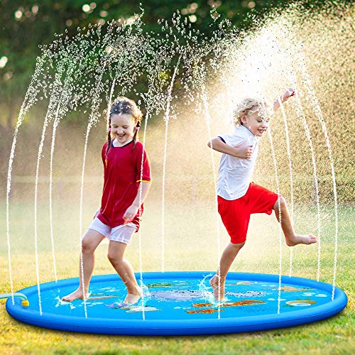 OYE HOYE Water Sprinkler Pad for Kids, 68" Colourful Splash Mat, Ideal