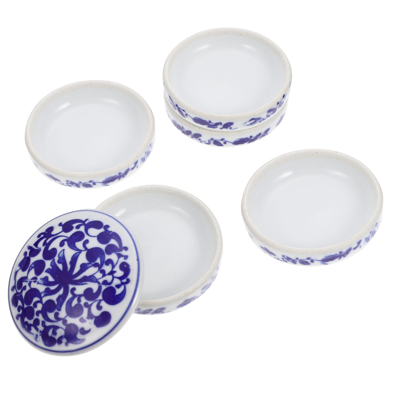 ARTIBETTER Paint Palette Tray Chinese Porcelain 5 Layer Set Pigment Holders for Watercolor Easy to Clean Store