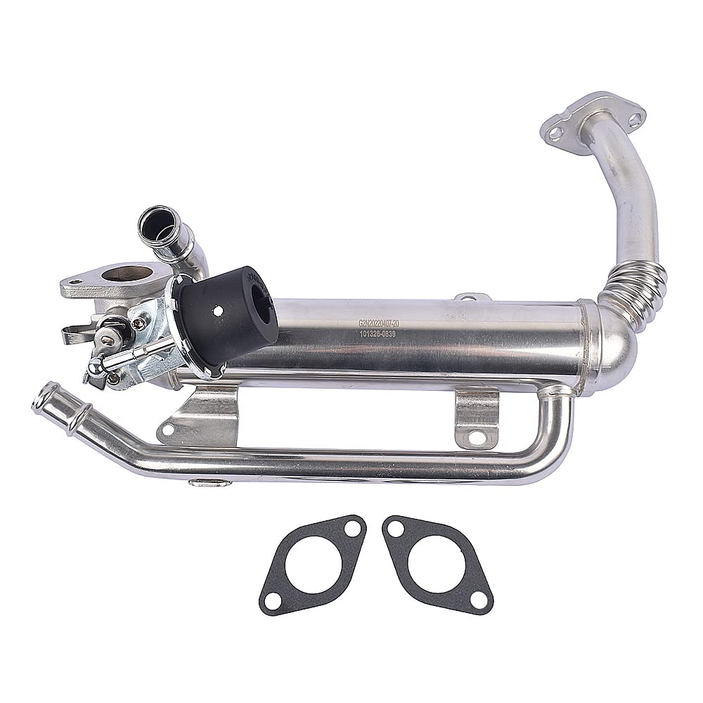 EGR Recirculación de gases de escape del enfriador # 03G131512AD 03G131512G Compatible con A3 8P Octavia Superb Golf Polo BMM BXJ BLS