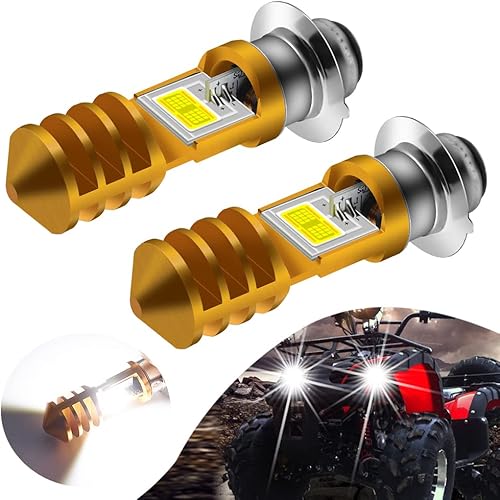 Miniatura 1 de Vooda Bombilla LED H6M de 1800LM ACDC 12-48V P15D Bombilla LED Hi-Lo Beam Blanco 6000K Bombilla LED para faros delanteros de motocicleta para Yamaha