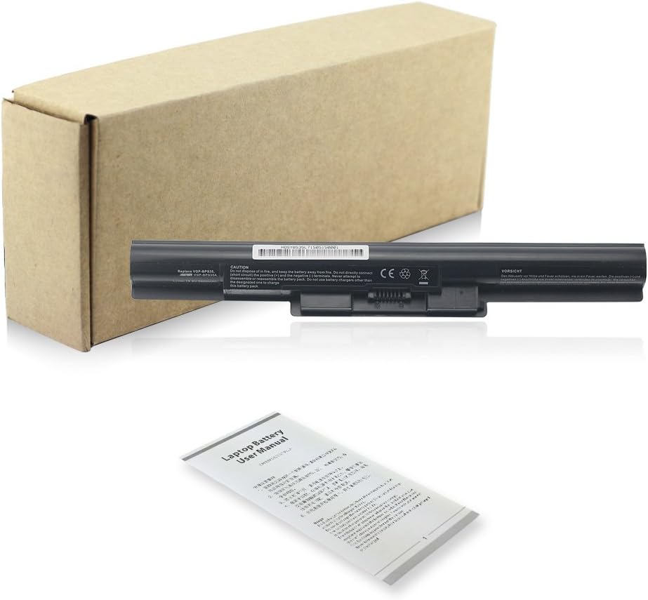 Exxact Parts Solutions New Laptop Battery BPS35 for SONY VAIO Fit 14E Series 15E Series VGP-BPS35A Svf14215sc SVF152C29M SVF142C29M Svf15216sc Svf15218sc [Li-ion 14.8V 2600mAh 4 Cell]