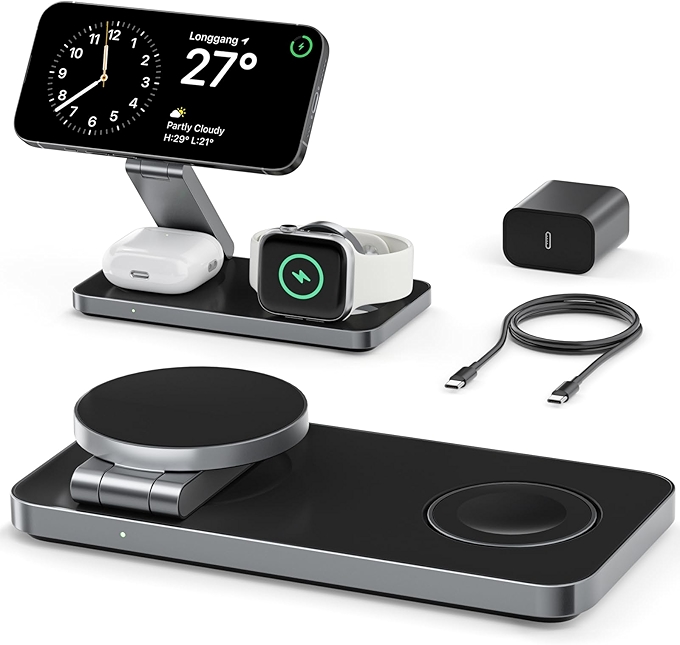 KeePRO Magnetic Foldable Wireless Charger for Apple Devices