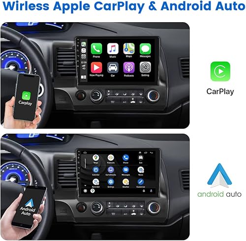 Miniatura 29 de Radio de coche Android para Honda Civic 2006-2011 Estéreo de coche 10.1 Pantalla táctil Estéreo GPS Navegación para coche Android Unidad principal