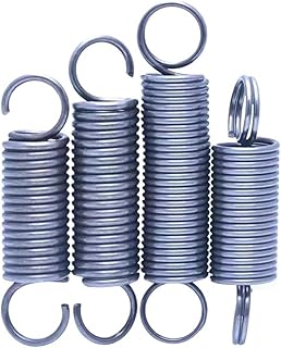 DIY Toy Spring Stainless Steel Small Tension Spring with S Hook and O Ring Wtretching Wire Diameter 0.8mm (Color : 40mm(10pcs), Size : 10MM_0.8MM(Hook))