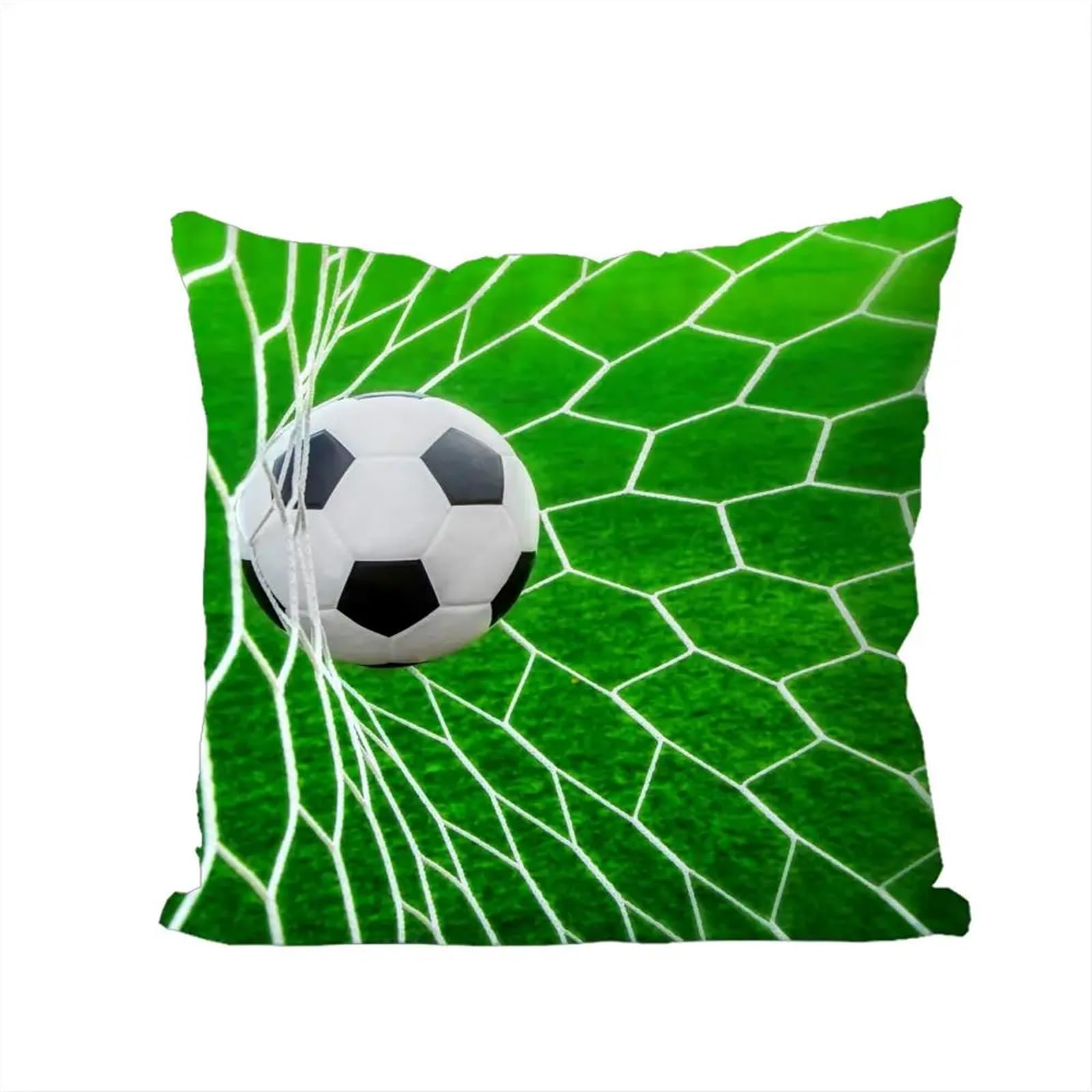 GIYXHU Football Pillow For Car Sofa Decorative Home Double-sided Print Plush Square Throw Cushion for Sofa(Color2)