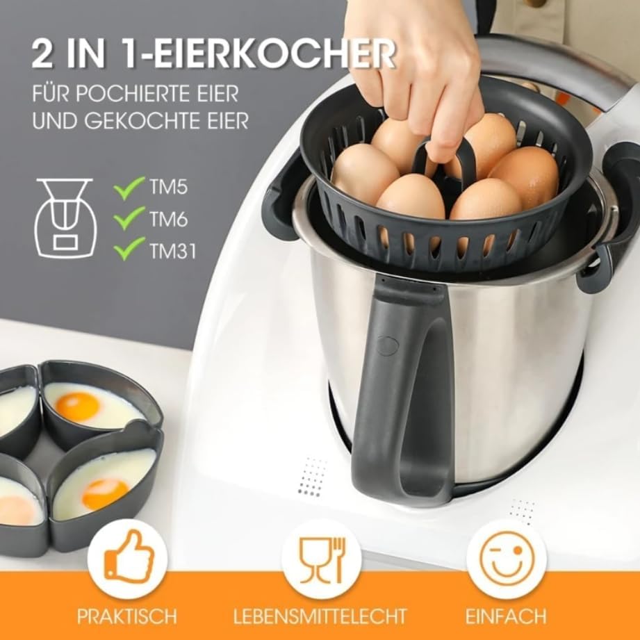 Innovative cooking mold for reusable kitchen cooking accessories, pizza egg boiler basket suitable for Thermomix TM5 TM6 TM31