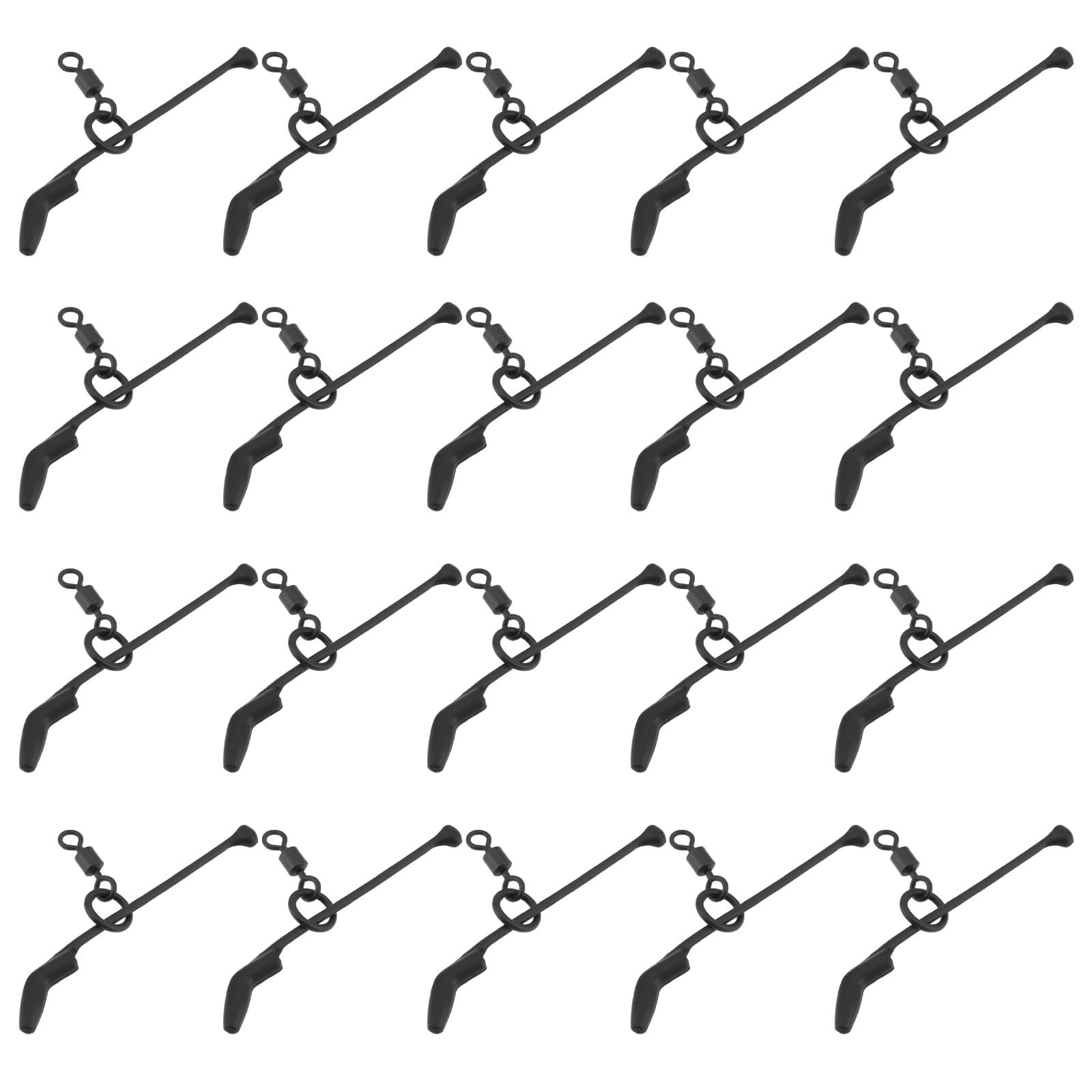 LT Easiyl 20Pcs D-Rig Kicker Set for Carp Fishing Freshwater Fishing Rough Fishing 1.5x23x35mm