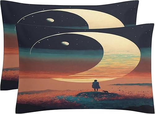 Miniatura 8 de OmErsa Juego de funda de edredón de microfibra suave con diseño de nutria, tamaño Queen, 3 piezas con cremallera, 2 fundas de almohada, funda de