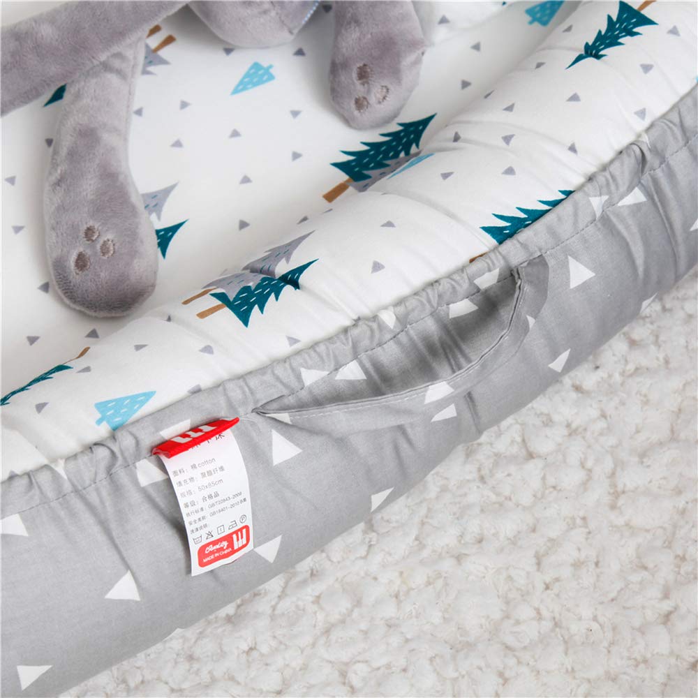 Rеvіеw Prоduсt Baby Lounger Nest Bassinet for Bed, Portable Baby Co-Sleeping Cribs & Cradles for Bedroom and Travel, 100% Soft Cotton Baby Bed (Forest Grey) Nеw Arrіvаlѕ Baby Lounger Nest Bassinet for Bed, Portable Baby Co-Sleeping Cribs & Cradles for Bedroom and Travel, 100% Soft Cotton Baby Bed (Forest Grey)