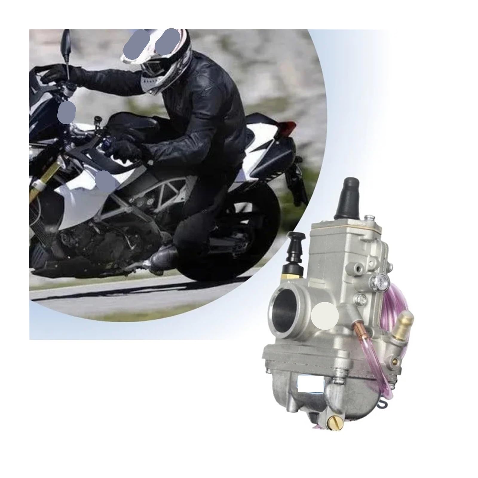 carburador de desbrozadora de gasolina Atv 2 tiempos tm24 24mm 11,7 44mm carburador suministro de combustible tanque gasolina para carreras motos
