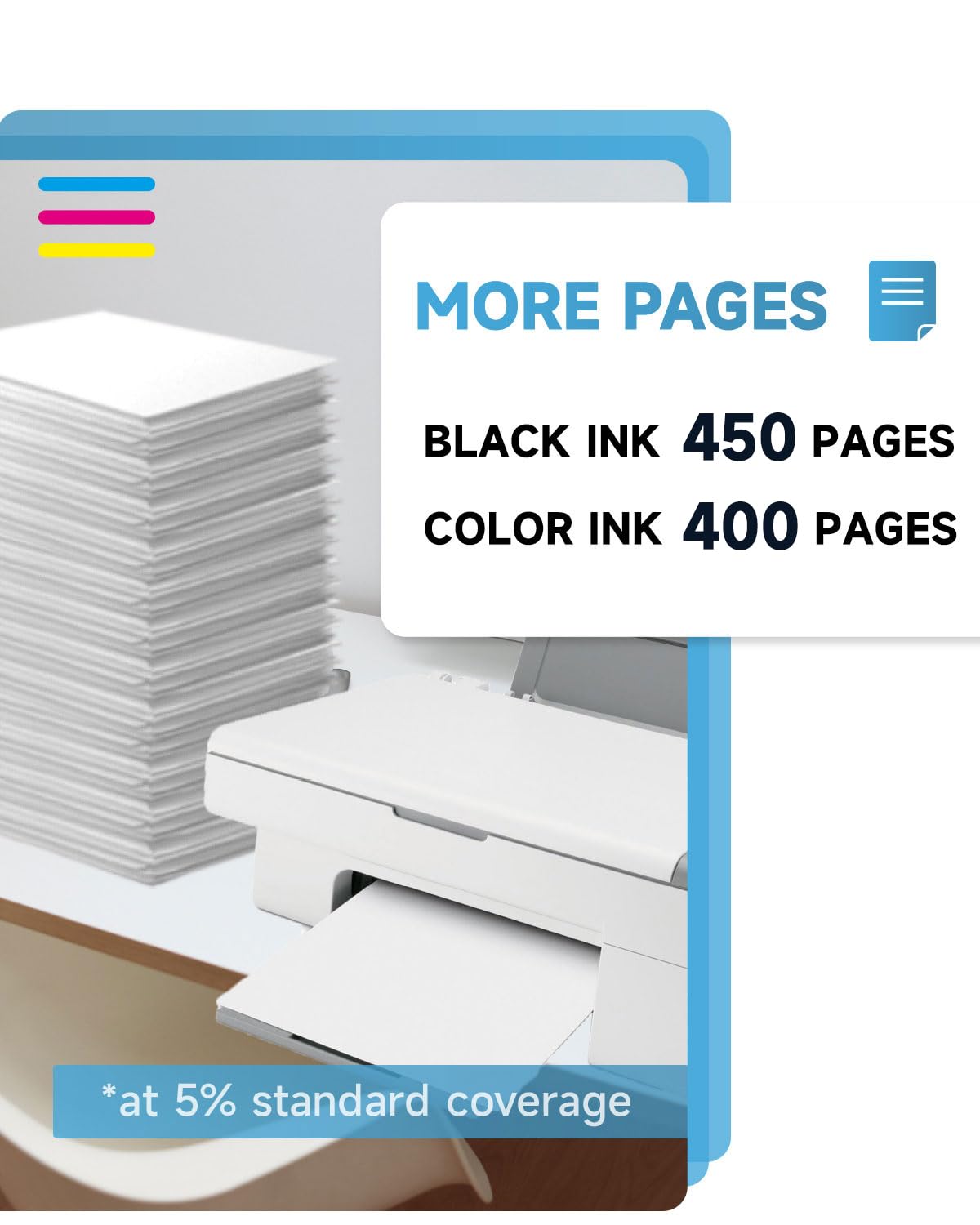 INKYEAH Cartucce 545 546 XL, Cartuccia PG-545 CL-546 Rigenerato per Cartucce Canon 545 546 XL Originali, Toner 545 546 per Pixma TS3300 TR4500 TS3450 MG2550s TS3150 MX495 MX490 TR4550 TR4551 TS3100