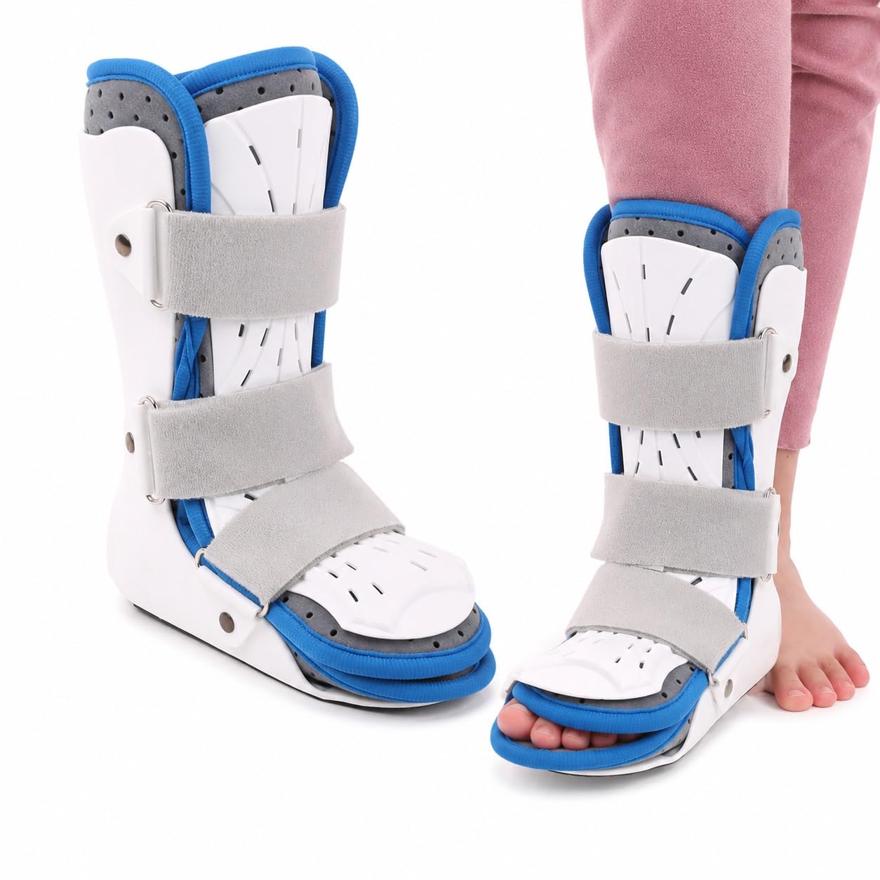 Genérico Férula AFO infantil para tobillo y pie, para deporte y caminar a diario, con correas ajustables, Modelo CJDW1205 (Right S)