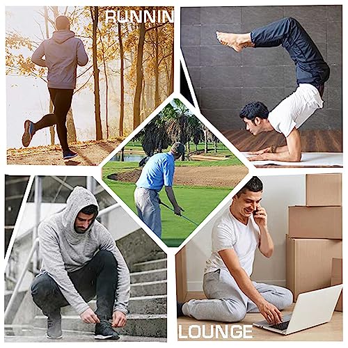 Halfword Pantalones Deporte Hombre Chándal Jogger Secado Rápido Gimnasio Correr Negro XXXL - imagen 5