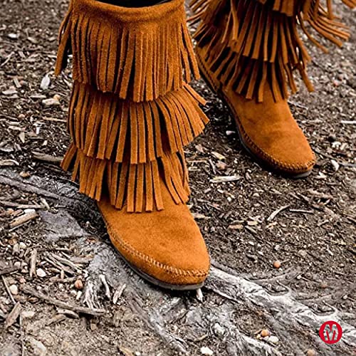 Minnetonka Women's 3-Layer Fringe Boot2