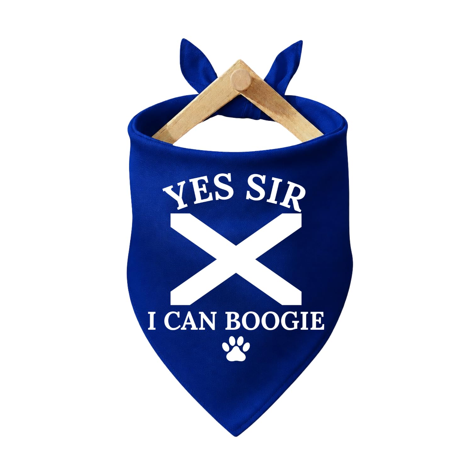 KARENSAM Handcrafted Scotland Flag Pet Bandana for World Cup & Rugby Supporters. Scotland Dog Bandana Scottish Pets. World Cup Supporter Gift (Dark Blue + White, S/M:50*35*35cm, NO SCOTLAND, NO PARTY)