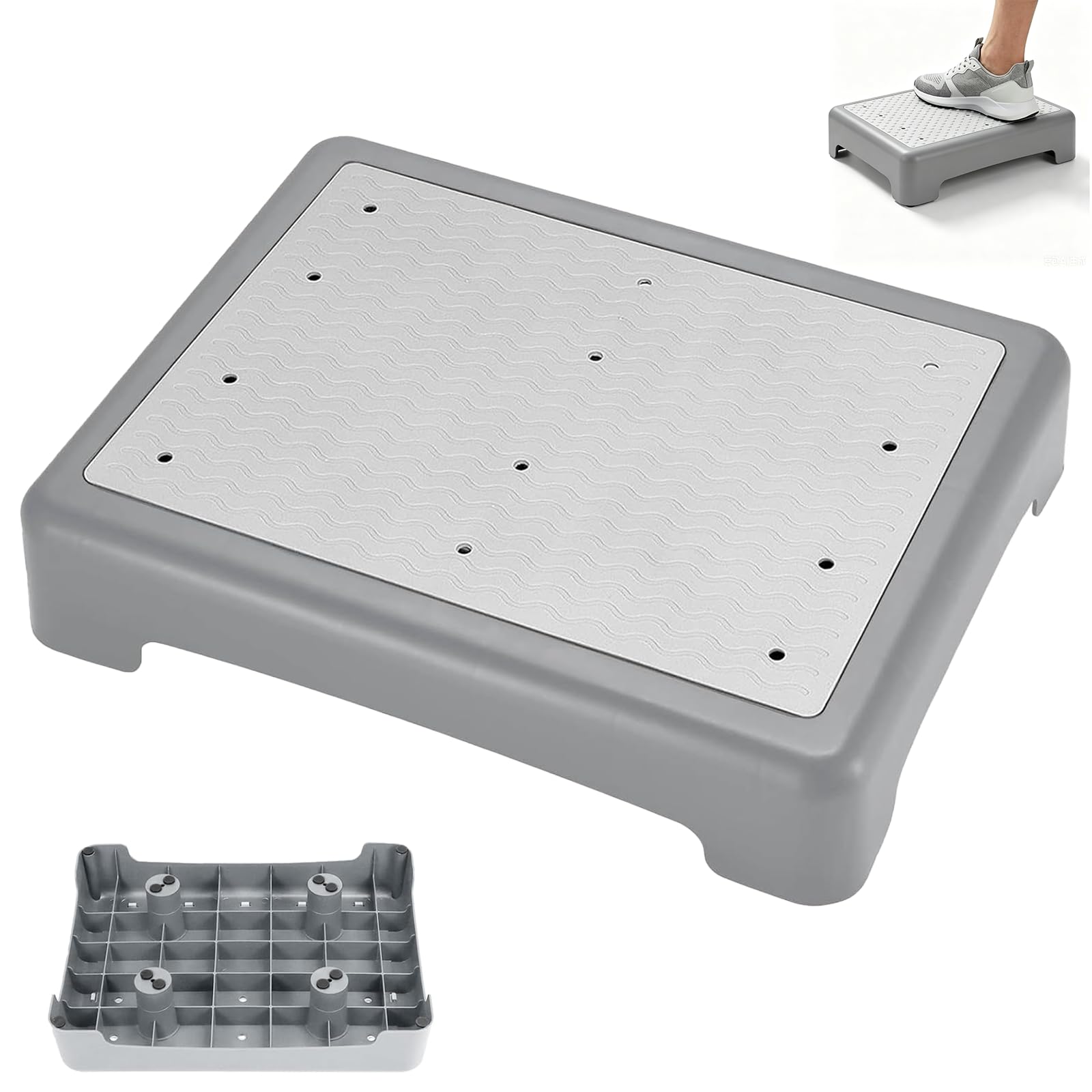 Pedana antiscivolo da 9 cm, camminata piede anziana | Passeggiata Doccia Piede per Doccia, Vasca da bagno, Auto, Interno ed Esterno, Capacità di Carico: 220 Kg