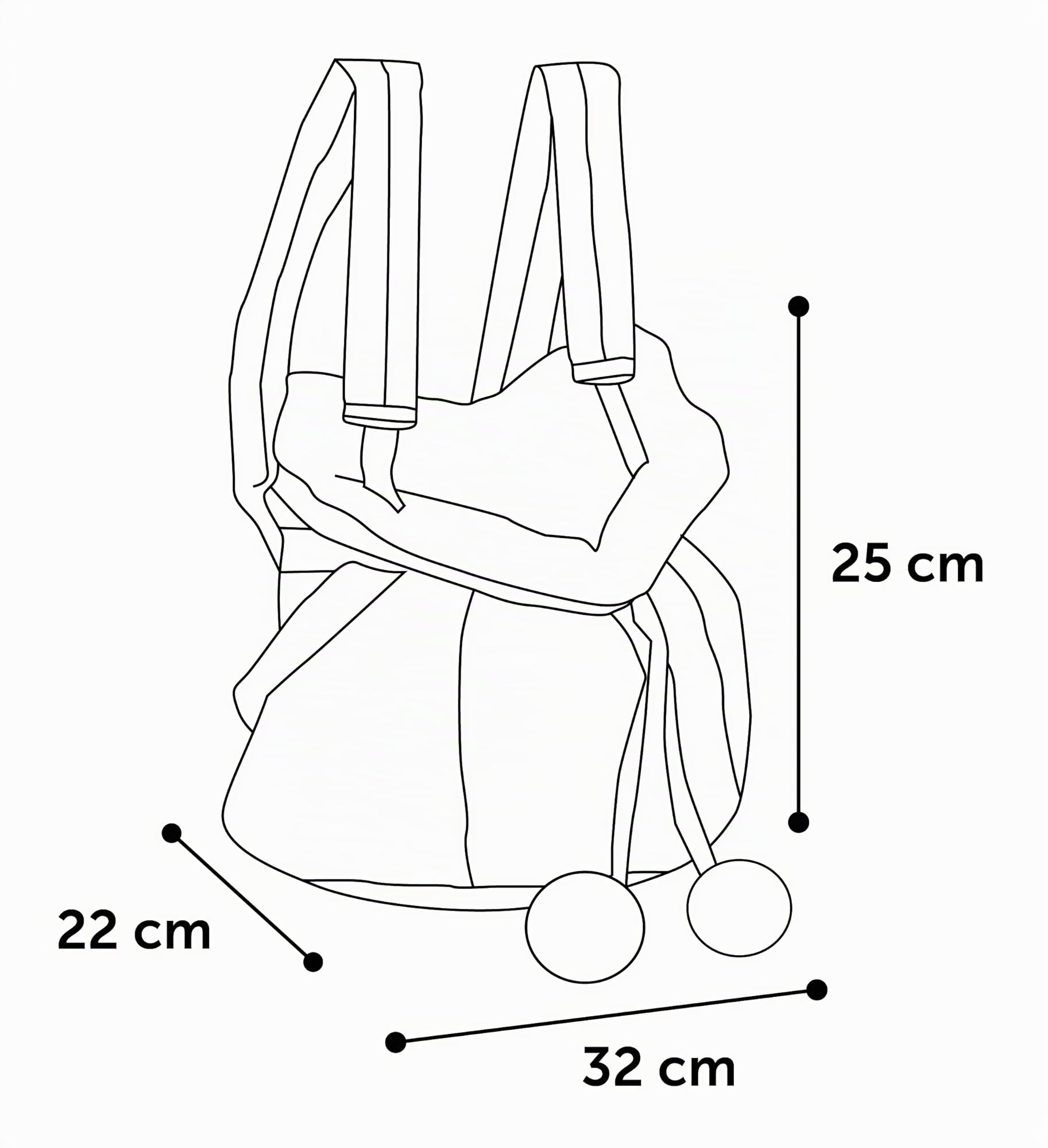 Hunderucksack - Bauchtrage Cuddi Beige – 32x22x25cm – Polyester & Plüsch – Top-Öffnung – Boden abnehmbar – Seitentaschen – Staufach – Schulterriemen – Sicherheitsleine
